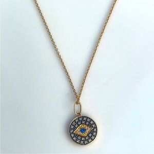 Sydney Evan Evil Eye Pendant Necklace
